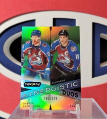 Joe Sakic / Gabriel Landeskog 2022-23 - Synergistic Duos /249  Synergy Upper Deck